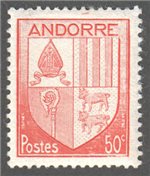 Andorra (Fr) Scott 81 Mint